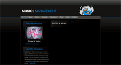 Desktop Screenshot of music2management.com